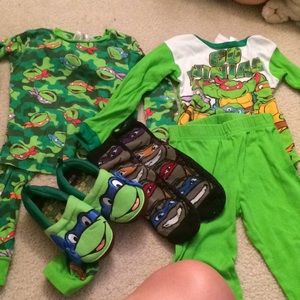 Ninja turtles pjs and slippers